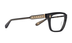 18K Gold Plated Black Glasses "Ambidixtrous" CHRM0830