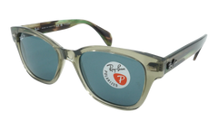 SQUARE POLARIZED SUNGLASSES "TRANSPARENT GREEN" RB0880SF-6635-3R_53