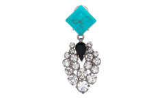 CRYSTAL DROP EARRINGS "TURQUOISE" SM1VG0054P6479974