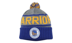 NBA High 5 Cuffed Knit Beanie "Golden State Warriors - Blue / Gray" KJ58Z GTE A 5WARRI