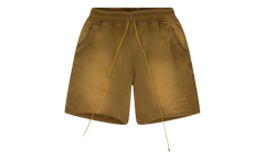 Embroidered Script Logo Sweatshorts "Camel" RHPF23SH051500003 CAML