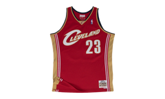 NBA LeBron James Swingman Jersey "2003 Cleveland Cavaliers - Dark Red" SMJYGS18155 CCADKRD03LJA