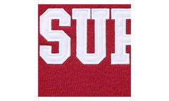 Shop Flag Half Zip Pullover "SS26 - Dark Red - Tokyo" SU27013