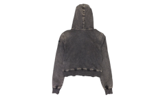 D-Angy-Hood Track Cropped Denim Hoodie "Black" A12574 068HT 02