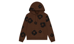 Black Cotton Wreath Hoodie "Brown" DT355