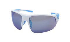 Changeup Dual Sunglasses "Gray Mirror - Shiny White / Carolina Blue" S8650129 039