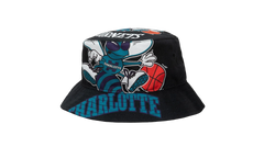 NBA Hardwood Classics Cut Up Bucket Hat "Charlotte Hornets - Black" BUCKSH21322 CHOBLCK