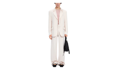Jersey Single Breast Blazer Jacket "Ivory" S62BN0080S24477102