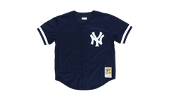 MLB Bernie Williams Authentic Batting Practice Button Front Jersey "1998 New York Yankees - Navy" ABBFAC20020 NYYNAVY98BWI