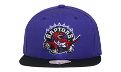 NBA 2-Tone Classic Snapback Cap "Toronto Raptors - Purple / Black" 6HSSJS18093 TRAPRBK