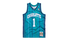 NBA Baron Davis Swingman Road Jersey "1999 Charlotte Hornets - Teal" SMJYGS18409 CHOTEAL99BDV