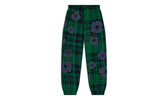 Plaid Cotton Wreath Sweatpants "Green" DT386