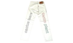 Cactus Plant Flea Market 4th of July Denim Jeans "White" DT320