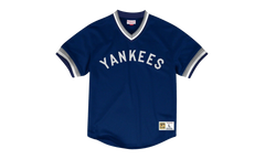 MLB Mesh V-Neck Tee "New York Yankees - Navy" MSPOAJ18001 NYYNAVY1