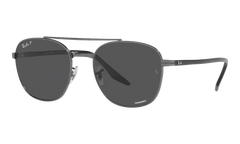 Oval Polarized Sunglasses "Gunmetal" RB3688-004-K8_58