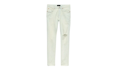 P001 Vintage Knee Blowout 'Light Indigo' "Blue" P001-VKSF324