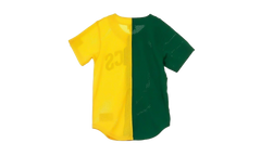 NBA Split Color Mesh Button Front Shirt "Seattle Supersonics - Green" BA88XS SSU E HF6