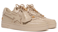 Black Men Low Sneakers Black Sta Icon Beige