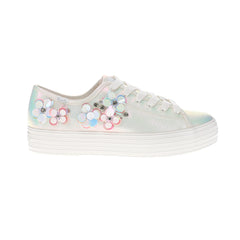 Triple Kick Canvas Floral Embellished Celebrations Lace Up Sneakers