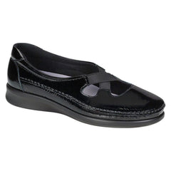 Women's Crissy Slip on Loafer in Black Patent Wide