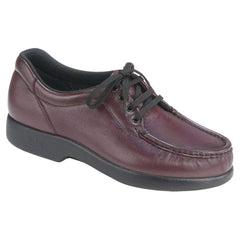 Women's Take Time Lace Up Loafer in Antique Wine