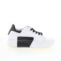 Hannie A87110-103-0002 Womens White Leather Lifestyle Sneakers Shoes