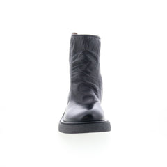 Robbins A97208-301-6002 Womens Black Leather Ankle & Booties Boots
