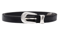 2CM Leather Belt "Black" A2208BBLA