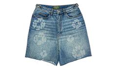 Laser Wreath Denim Short "Light Wash" DT388