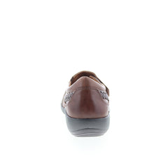Aetrex Karina DM502 Womens Brown Leather Loafer Flats Shoes