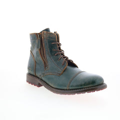 Bed Stu Bonnie II F321155 Womens Green Leather Lace Up Casual Dress Boots