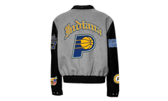 Wool & Leather Old English Varsity Jacket "Indiana Pacers" NBA 004GRY PACERS
