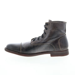 Bed Stu leonardo F479009 Mens Brown Leather Lace Up Casual Dress Boots