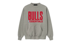 BULLS SPORTS FIT CREWNECK SWEATSHIRT "CONCRETE HEATHER" 192NB256506F